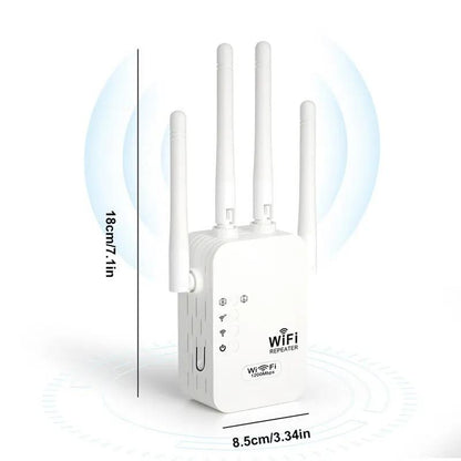 WiFi Extender 1200Mbps Dual Band