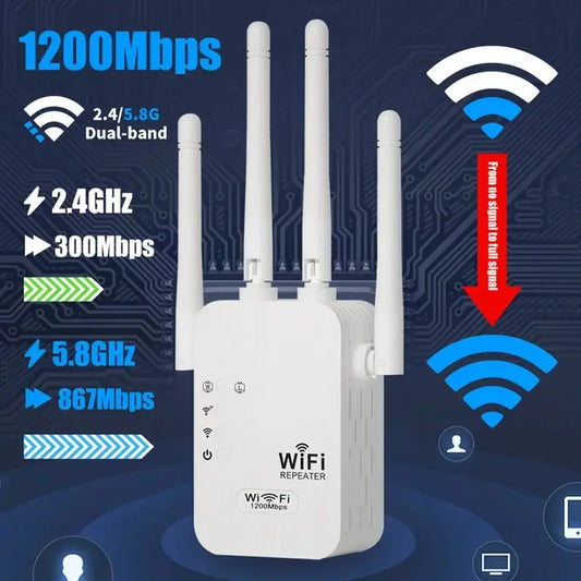 WiFi Extender 1200Mbps Dual Band